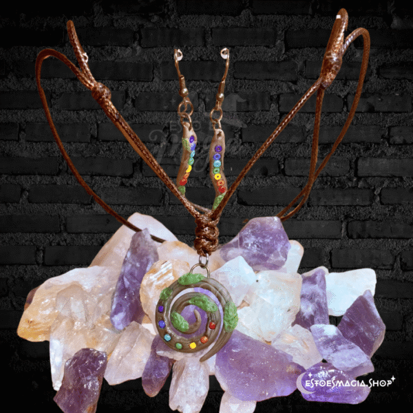 Set Collar y Aretes - Sendero Chakras