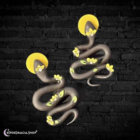 Aretes - Serpiente Sol