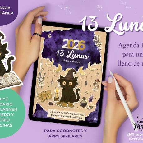 13 Lunas - Planner Digital 2026 - Agenda 2026 Good Notes